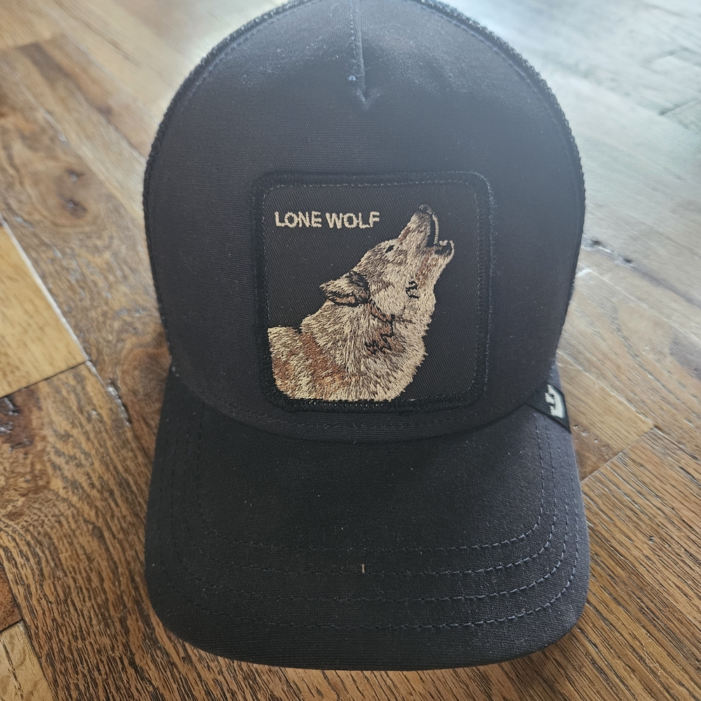 Goorin Navy Lone Wolf Cap